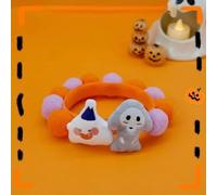 Pet Halloween Collar for Dog and Cat Pumpkin Funny Pattern Adjustable for Small Medium Large Dog and Cat Decor Decoration (L,N)