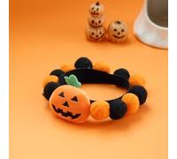Pet Halloween Collar for Dog and Cat Pumpkin Funny Pattern Adjustable for Small Medium Large Dog and Cat Decor Decoration (XL,D)