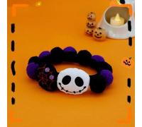 Pet Halloween Collar for Dog and Cat Pumpkin Funny Pattern Adjustable for Small Medium Large Dog and Cat Decor Decoration (S,O)
