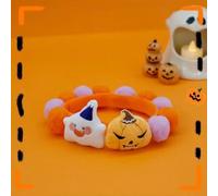 Pet Halloween Collar for Dog and Cat Pumpkin Funny Pattern Adjustable for Small Medium Large Dog and Cat Decor Decoration (XL,K)