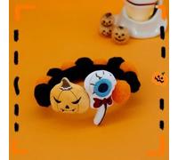 Pet Halloween Collar for Dog and Cat Pumpkin Funny Pattern Adjustable for Small Medium Large Dog and Cat Decor Decoration (L,J)