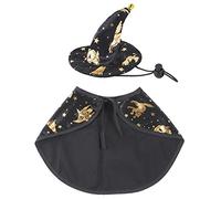 Pet Halloween Costume Cape And Wizard Hat Cats Funny Holiday Clothes For Halloween Night For Kitten Small Outfit Dog Costume Funny