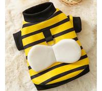 Pet Halloween Costume Honey Bee Role Play Hoodie with Buckle or not Dogs Cats Party Cosplay Funny Outfit Clothes with Hat or not
