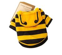Pet Halloween Costume Honey Bee Role Play Hoodie With Buckle Or Not Dogs Cats Party Cosplay Funny Outfit Clothes With Hat Or Not(With Buckle,XL)