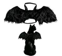 Pet Halloween Costumes,Dog Cat Angel Devil Wings for Parties | Fluffy Plush Bat Fairy Wings for Cats Small Dogs,Halloween Cosplay Photo Prop