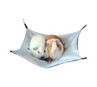 Pet Hammock Bed, Reversible Cage Lounger, Daily, Lemon M | Breathable Mesh Cage Lounger for Squirrels and Ferrets, Cozy Rest Time, Daily Rest Area Use