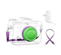 Pet Hamster Cage Carrying Box with Transparent Panel, B