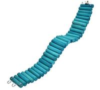 Pet Hamster Climbing Wood Soft Ladder Suspension for Parrot Bridge Birds Pet Grinding Teeth 6x50cm
