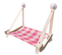 Pet Hanging Cat Bed Window Hammock Cat Window Perch for Large Cat Foldable Cat,Stable Foldable Window Mounted Kitten Bed,with 4 Strong Suction Cups (Pink)