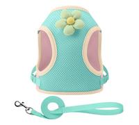 Pet Harness - Breathable Adjustable Vest | Dog Harness | Reflective Cat Bands for Safe Training | Lightweight Pet Equipment for Travel Transformation Beach | Soft Ri