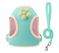 Pet Harness - Breathable Adjustable Vest | Dog Harness | Reflective Cat Straps For Safe Training | Lightweight Pet Equipment For Travel Walking | Belt For Park Comb