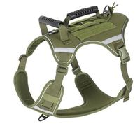 Pet Harness, Dog Harness, Reflective Vest with Front Clip, Front Clip, No Pull, Easy to Use Handle, Adjustable Vest Strap for Comfort When Walking and Hiking