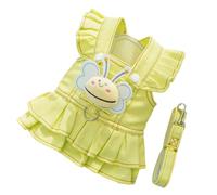 Pet Harness Dress for Small Breeds with Traction Rope Highly Strength Fabric Fashion Design Walking Vest Strap Dog Harness Dress
