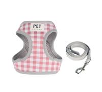 Pet Harness Leashes Set - Adjustable Pet Vest Harness Leashes Set,Adjustable Strap Simple Design Back Mesh Rotatable Buckle Dog Walking Outdoor Training Tool, Pomeranians Maltese Dogs Papillons