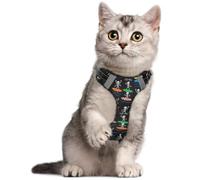 Pet Harness Quick Release S Skull Surfing Halloween
