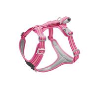 Pet Harness Shock Protection Comfortable Outdoor Dog Leash And Durable Chest And Back Of The Big(Rose,S)