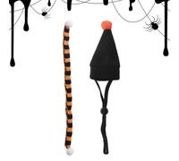 Pet Hat and Scarf Set | Cute Halloween Outfit for Dwarf Hamsters - Pet Accessories Headwear for Festival Christmas Birthday Parties Gatherings Indoor Play Photography