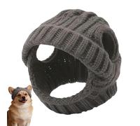 Pet Hat Breathable Knitted Beanie with Ear Holes | Pet Costume Hats for Winter Birthday Party Cosplay Halloween New Years Festival Puppy Kitten Chihuahua French Bulldog