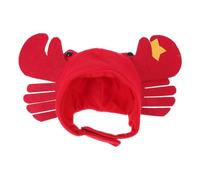 PET Hat Crab Shaped Plush Headgear for Small Dogs Halloween | Adorable Novelty Style, Photo Prop Ready, Comfortable Wear for Dogs at Christmas Parties and Festivals