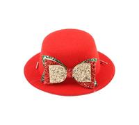 Pet Hat for Dogs Funny Cats Christmas Cute Bow Red Cosplay Accessory Cat Outdoor Soft Comfortable Holiday Cap Decoration B