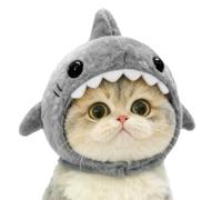 Pet Hat | Soft Adjustable Accessories Shark Shape Fancy Dress Hat - Cat Shark Hat - Party Costume Photography Cosplay