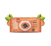 Pet Head Quick Fix Paw and Body Wipes for Cats and Dogs | Peach Scent with Aloe Vera | Biodegradable Pet Hygiene Cleaning Wipes | pH-Neutral | Vegan | For an Easy & Speedy Freshen-Up | 100 pack