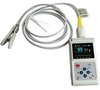 Pet Heart Rate Monitor - Accurate Veterinary Pulse Oximeter for Cats and Dogs with PC Software - Handheld Ear/Tongue Sensor Probe