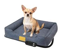 Pet Heating Pad - 60x50x15cm USB Blanket, Soft Linen Surfacee, Electric 4-Level Warming with Automatic Timer | Dog Cat Mat for Living Room Balcony Apartment Home Sleeping Calm Comfort Nights