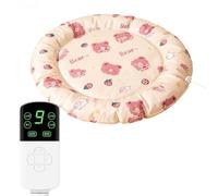 Pet Heating Pad for Dogs & Cats, Heated Pet Pad, Adjustable Temperature, Warm and Comfortable, Suitable for Indoor Use(Purple,Medium)