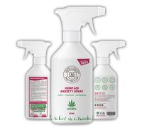 Pet Hemp Aid Anxiety Spray 250ML | Instant Behavioral Aid | Purest Ingredients | Anti-Inflammatory Quick Absorb Calming Scent | Ideal for Ca