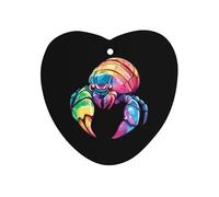 Pet Hermit Crab Colorful Car Air Freshener Decorative Hanging Aromatherapy Tablets for Car Trucks Love form