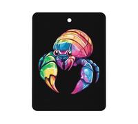 Pet Hermit Crab Colorful Car Air Freshener Decorative Hanging Aromatherapy Tablets for Car Trucks Square