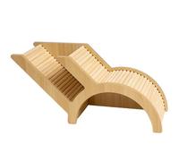 Pet Hideouts, Hamster Hideout 12x5.7x4" Wooden Hamster Hide with Ladder Secret Peep Shed Tunnel Ventilated Restful Tunnel Cage Accessories