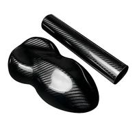 PET High Glossy Carbon Fiber Vinyl Wrap, Self-Adhesive Bubble-Free Waterproof Car Film Roll for DIY Motorcycles And Laptop,Black gold(6d large grid,150 * 100cm)