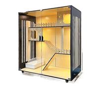 Pet Home Pet House Cat Cage Villa Home Cat Cage Indoor Cat Cabinet Cat House Cat House Cat Villa Luxury Large Double-Storey Cat Villa Cat Villa