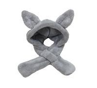 Pet Hoodie Hat Cartoon Plush Headwears Hat For Cold Weather Soft Fleece Dog Headgear With Ear Covers For Various Dogs Pet Costume