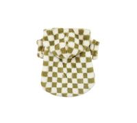 Pet Hoodies With Check Patterns And Warm Clothing Are Perfect For Small And Medium-sized Dogs In Autumn And Winter(XS(old))