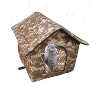 Pet House - 35x30x35cm Cat House For Outdoor | Insulated Feral Cat Shelter | Insulated Outside Feral Cat House | Large Outdoor Shelter With Door Pet House Cold Weather House For Strays And Ferals
