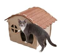 Pet House, Breathable Half Closed Sleeping House Made of Felt for Pets Cat Sleeping Cave - For Small Medium Large Kittens Balcony Garden Yard Barn