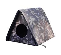 Pet House Detachable Stray Cat Shelter for Puppy Kittens or Small Dogs Brown and S, fallen leaves in autumn