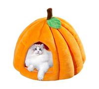 pet house removable decorative cat cave pumpkin pet bed living room cat bed balcony pet house semi pet bed cat cave warm cute pet bed cozy cat cave rest kitten house pet bed decorative pumpkin