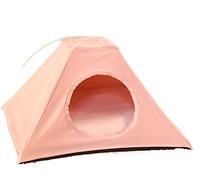 Pet House Waterproof Pet Tent Outdoor Indoor Foldable Tent House Dog Cat Playing Bed Mat Portable Folding Kennel Bed Bed For Indoor(B)