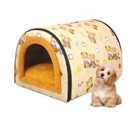 Pet House - Weather Resistant Bed | Closed Dog Cat Cave with Removable Inner Cushion | Ideal for Bedroom, Balcony, Travel, Living Room | Comfortab Retreat