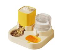 Pet Hydration and Feeding Station - Cat Feeder and Water Dispenser, Based Cat Food Water Setup | 2 in 1 Cat Food and Water Bowl, Kittens Auto Waterer and Feeders for Small Medium Cats