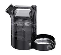 Pet Hydration Flask, Travel Dispenser, Leak-Proof Button Design 10.35x6.3 inches, Built-In Drinking Trough, Large Volume Reservoir, for Outdoor Walks, Hiking Journeys, Beach Play Days