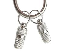Pet ID Tags,Anti Lost Pet Tube Tag for Collar of Dog Cat Steel Cat Dog Tag Barrel Pet Gift Tag Supplies 2Pcs(Stainless Silver)