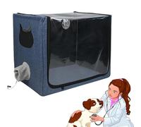 Pet Incubation Brooder Dog And Cat Oxygen Therapy Box, Puppy Nebulization Box, Kitten Nebuliser Box Pet Atomization Nursery Incubator for Pet Cough Breathing Treatment,S