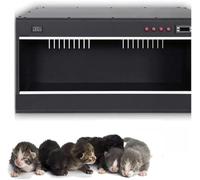 Pet Incubator Box for Dog, Large PET Brooder Nursery Dog, Cat Incubator for Puppies, Puppy Incubator with Heating, Kitten Incubator, for Puppies Kittens All Critters 60 * 50 * 50cm-Black
