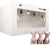 Pet Incubator Box for Dog, Large PET Brooder Nursery Dog, Cat Incubator for Puppies, Puppy Incubator with Heating, Kitten Incubator, for Puppies Kittens All Critters 60 * 50 * 50cm-Black