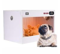 Pet Incubator Box for Dog, Large Pet Brooder Nursery Dog, Puppy Incubator with Heating, Kitten Incubator(60 * 50 * 50cm/White)